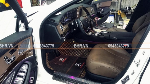 Thảm lót sàn 5D 6D Mercedes S400 giá gốc tận xưởng, bảo hành trọn đời